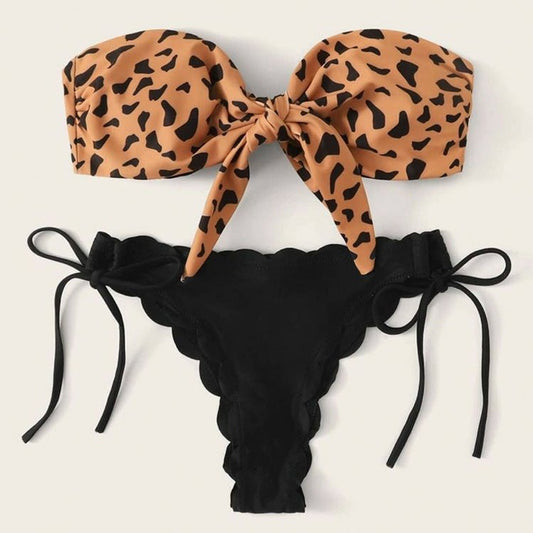 Women's Split Swimwear - Stylish Bikini Suit, Comfortable Nylon Fabric - Aqova
