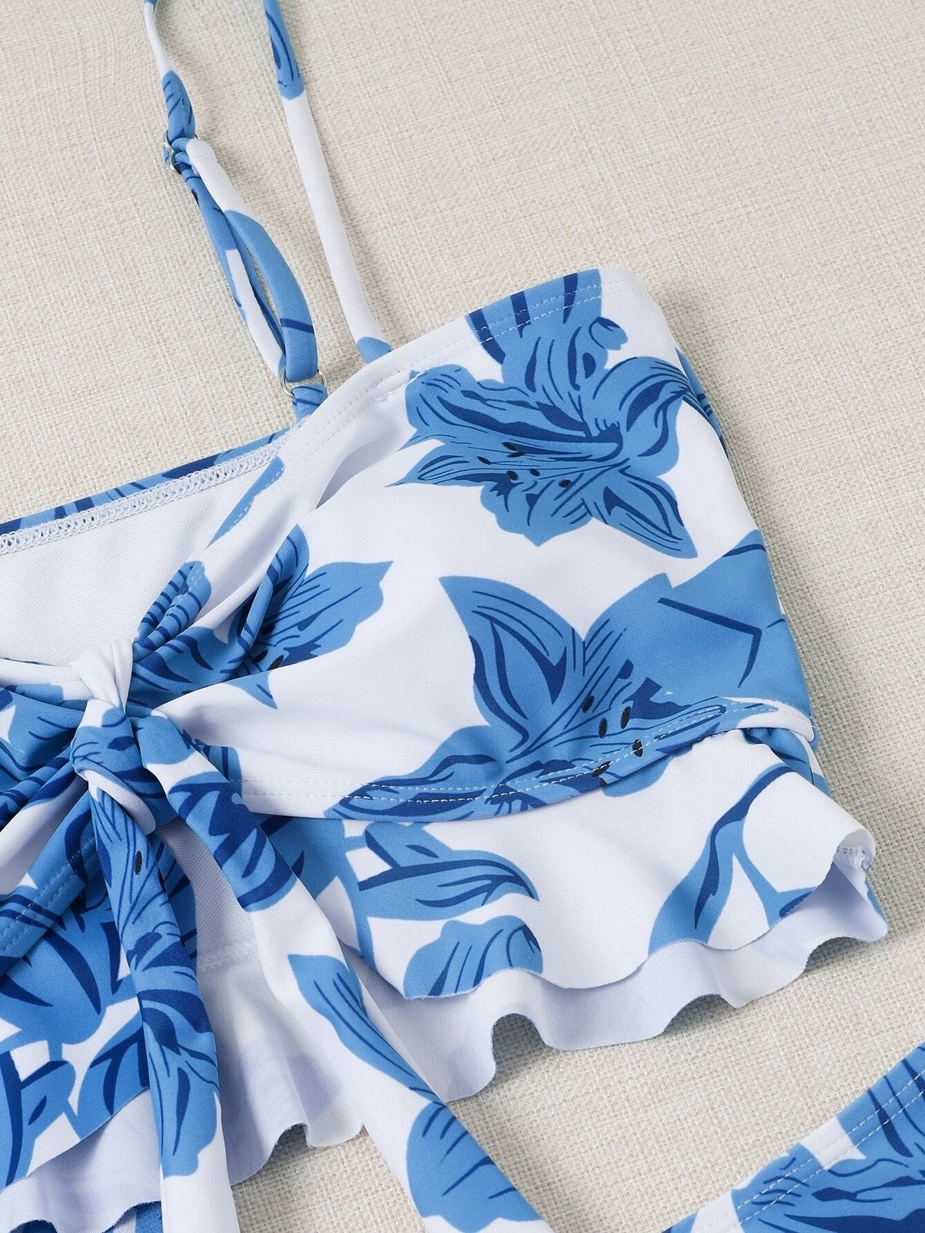 Women's Swimsuit Split Print High Waist Triangle - Aqova