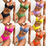 Women’s Wrapped Bikini Swimsuit - Sexy Backless Quick Dry Swimwear - Aqova