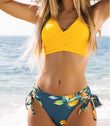 Yellow Bikini Swimsuit for Women - Stylish and High Elasticity Swimwear - Aqova